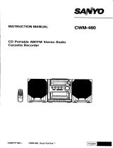 Sanyo CWM480 Owner's manual
