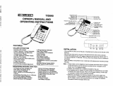 Curtis TID890 Owner's manual