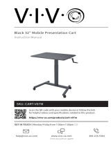 Vivo Black 32” Mobile Presentation Cart User manual