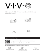 Vivo MOUNT-VW00 Ultra-Low Profile TV and Soundbar Wall Mount User manual
