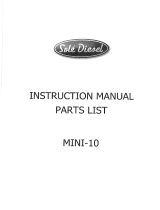 Solé Diesel MINI-10 User manual