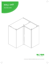 Wren Kitchens 672mm L Corner Wall Unit Assembly Guide