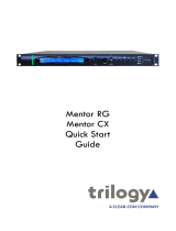 Clear-Com Trilogy Mentor RG/CX Quick start guide
