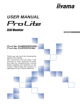 iiyama ProLite XUB2595WSU-B1 User manual