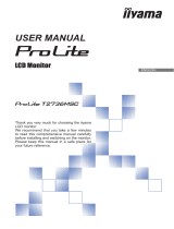 iiyama ProLite T2736MSC-B1 User manual