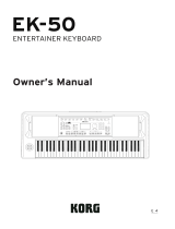 Korg EK-50 Owner's manual
