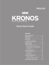 Korg KRONOS Platinum Quick start guide
