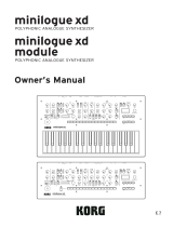 Korg minilogue xd module Owner's manual