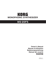 Korg MS-20 FS Owner's manual