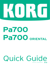 Korg PA700 User guide