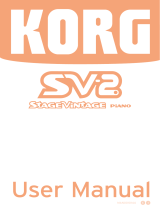 Korg SV-2 User manual
