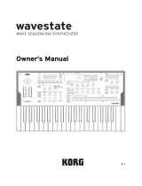 Korg wavestate Owner's manual