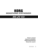 Korg MS-20 Kit Owner's manual