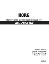 Korg MS-20M Kit + SQ-1 Owner's manual