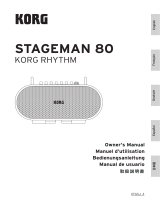 Korg STAGEMAN 80 Owner's manual