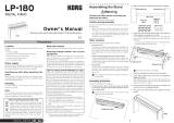 Korg LP-180 Owner's manual
