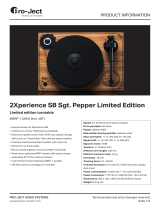 Pro-Ject 2Xperience SB Sgt. Pepper Limited Edition Product information