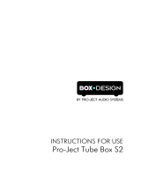 Pro-Ject Audio Systems Tube Box S2 User manual