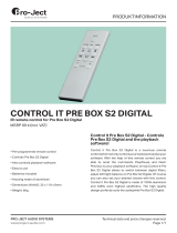 Pro-Ject Control it Pre Box S2 Digital Product information