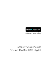 Pro-Ject Pre Box DS2 digital User manual