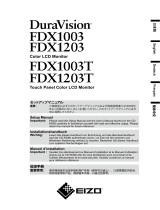 Eizo FDX1003T Owner's manual