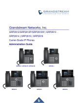 Grandstream GRP2614 Administration Guide