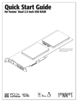 Sonnet Fusion Dual 2.5" SSD RAID PCIe Card Quick start guide