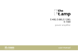 thomann t.amp E-1500 User manual