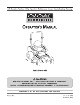 Cub Cadet TANK 60 User manual