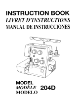 JANOME MY LOCK 204D Owner's manual