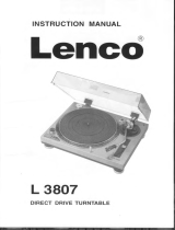 Lenco L-3807 Owner's manual
