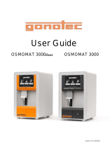 Gonotec OSMOMAT 3000 User manual