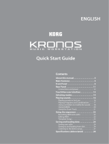 Korg KRONOS (2011) Quick start guide