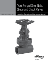 Vogt Valves AAA85VV001001 Installation guide