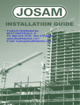 Josam 006020 Installation guide
