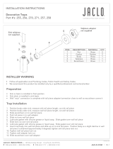 Jaclo Industries 256-MBK Installation guide