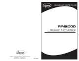 SUPCO RIM2000 Installation guide