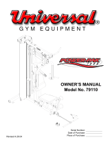 Universal Gym Equipment Power Pak 1000 Owner's manual