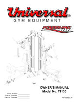 Universal Gym Equipment Power Pak 3000 Owner's manual