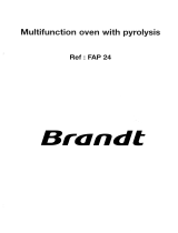 Groupe Brandt FAP24B1U Owner's manual