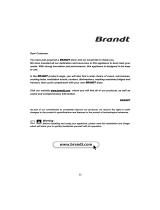 Brandt VAP8831E Owner's manual