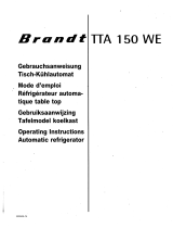 Groupe Brandt TTA150WE Owner's manual