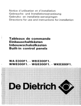 De Dietrich WA8300F1 Owner's manual