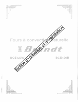 Groupe Brandt BCE120B Owner's manual