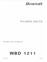 Groupe Brandt WBD1211U Owner's manual