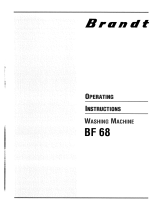 Groupe Brandt BF68 Owner's manual
