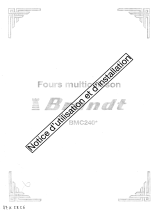 Groupe Brandt BMC240W Owner's manual