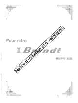 Groupe Brandt BMPR180B Owner's manual