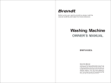 Brandt BWF6100EA Owner's manual