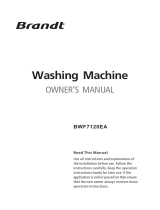 Brandt BWF8140EA Owner's manual